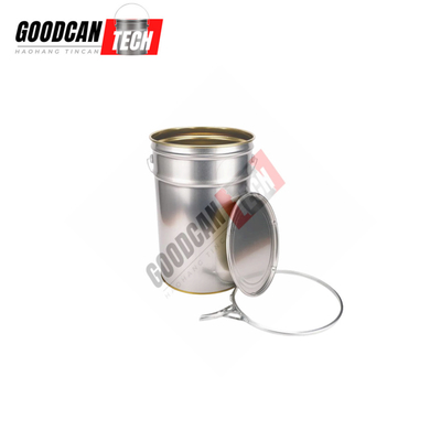 Buy Road Marking Paint Tin Pails 5gallon 0.35mm Body Thickness With Metal Cover Lock Ring online manufacture