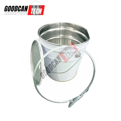 Mua Industrial Empty Paint Tin Builders OEM 2.64 Gal 0.35mm Thickness Body With Lock Hoop online manufacture