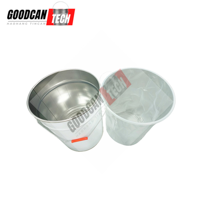 Buy Solvent Conical Empty Tin Pails 10liter OEM 0.35mm Thickness With Metal Flower Lug Lid online manufacture