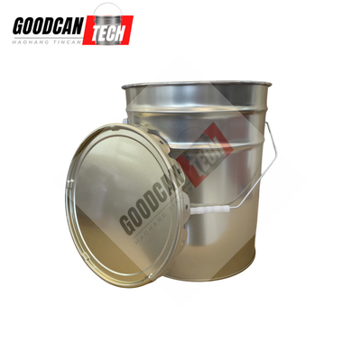 Buy 20iter Gold Conical Pail Body Thickness 0.35mm With Curling Flower Lug Lid online manufacture