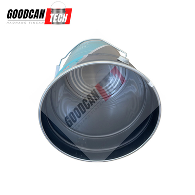 Buy Ink Empty Tin Pails 20liter Printing Anti Rusted With Straight Flower Lug Lid online manufacture