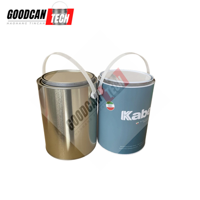 Buy Carpoly Chemical Paint Empty Round Tin Cans 4liter 1 Gallon With Metal Cover online manufacture