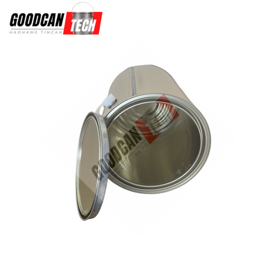 Buy Round Water Based Paint Tin Cans Anti Rusted 1gallon 4liter With Inner Gold Lacquer online manufacture