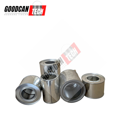 Buy 250ml Paint Sample Empty Metal Cans Round 500ml OEM With Plastic Spout Cap online manufacture