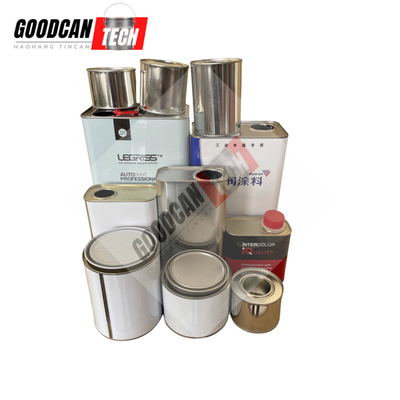 Buy Industrial Paint Tin Cans 2.5liter Round Square Rectangular Cans OEM ODM online manufacture
