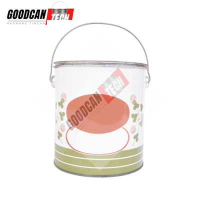 Buy OEM Round Tin Container 5liter For Paint Wood Coating Tin Package online manufacture