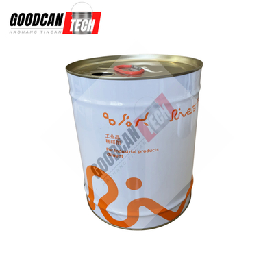 Buy Custom Printed Round Metal Tin Cans 20liter For Wood Coating Furniture Coating online manufacture