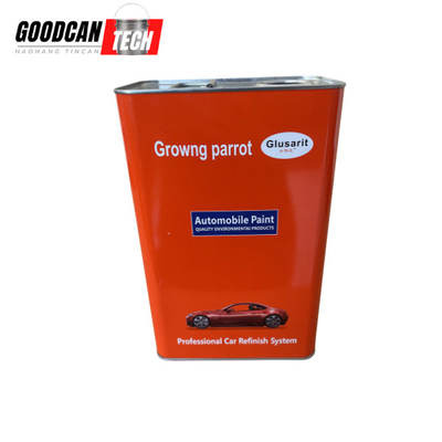 Buy 100% Tinplate Empty Metal Paint Cans 4liter Rectangular OEM online manufacture