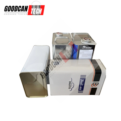 Buy Automotive Oil Small Industrial Paint Tins 4liter With Custom Lid online manufacture