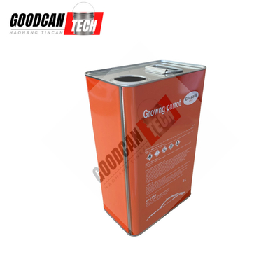 Buy Automotive Paint Rectangular Tin Cans 4liter Paint Metal Can online manufacture