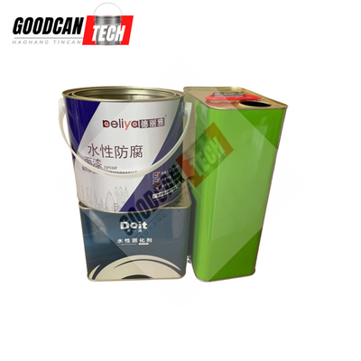 Buy Industrial Empty Metal Tin Cans 3.75L For Automotive Paint Storage online manufacture
