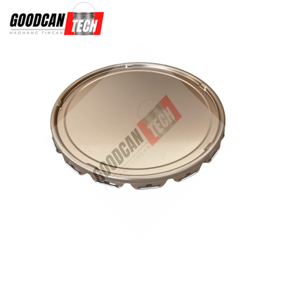 Buy Gold Paint Pail Lid 18liter Straight Flower Lug Lid 0.35mm Thick online manufacture